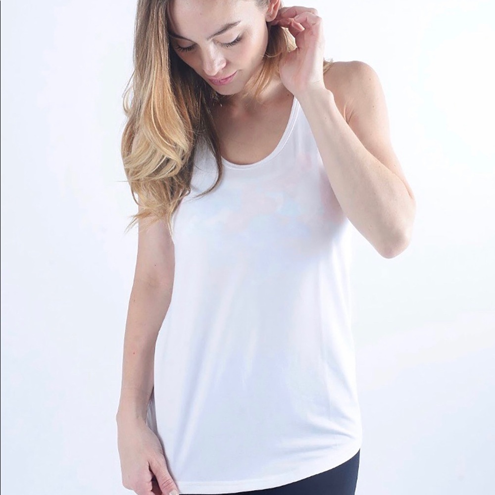 White Twist Tank